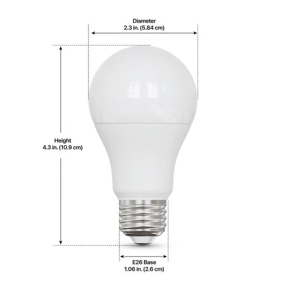 Feit Electric Smart WiFi LED Light Bulb, A19 8.8W (60W Equivalent), Tunable White, E26 Base, Voice & App Control