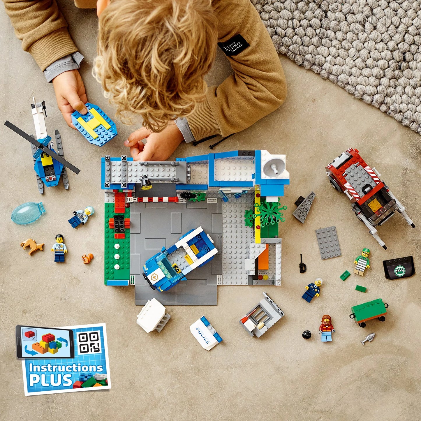 LEGO City Police Station 60316 – Buildable Headquarters Playset for Kids (3-Minifigure Set, Vehicles & Accessories)