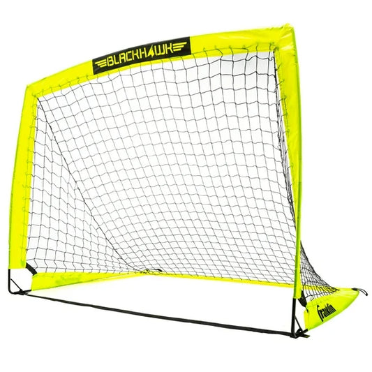 Franklin Sports Blackhawk Portable Soccer Goal – 4’ x 3’ Pop-Up Net for Indoor & Outdoor Play – Lightweight, Durable Training Goal for Kids & Adults – Yellow