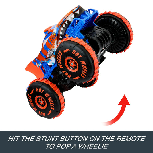 Hot Wheels Monster Trucks Tiger Shark Climber RC Vehicle – Battery-Powered Remote-Control Toy Truck